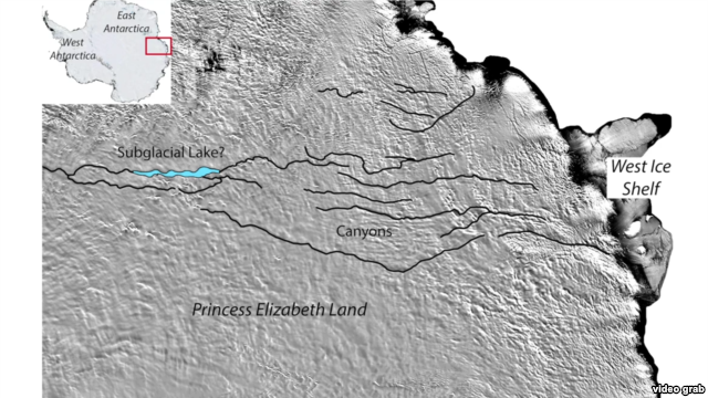 Researchers believe they have found a massive canyon hiding under the Antarctic ice.