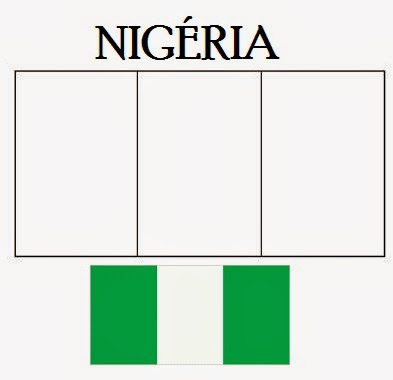 bandeira da nigéria para colorir