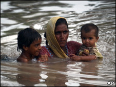Enchentes no Paquistão. | Foto: AP