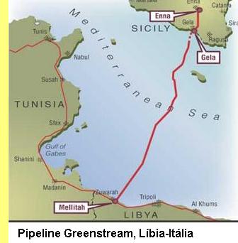 Pipeline Líbia-Itália.