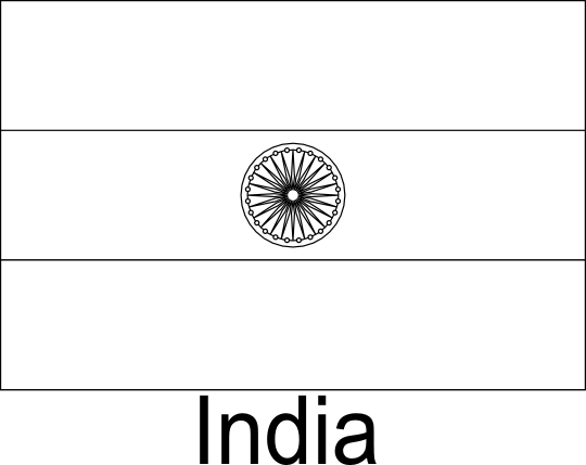 Indian flag colouring