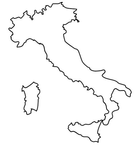 Blank Map Of Italy Outline Map Of Italy